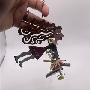 Whimsical‎ Flying Woman Ornament